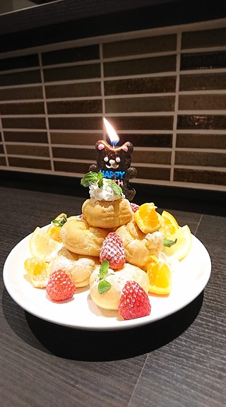 誕生日・記念日の方にサプライズスイーツプレゼント!!